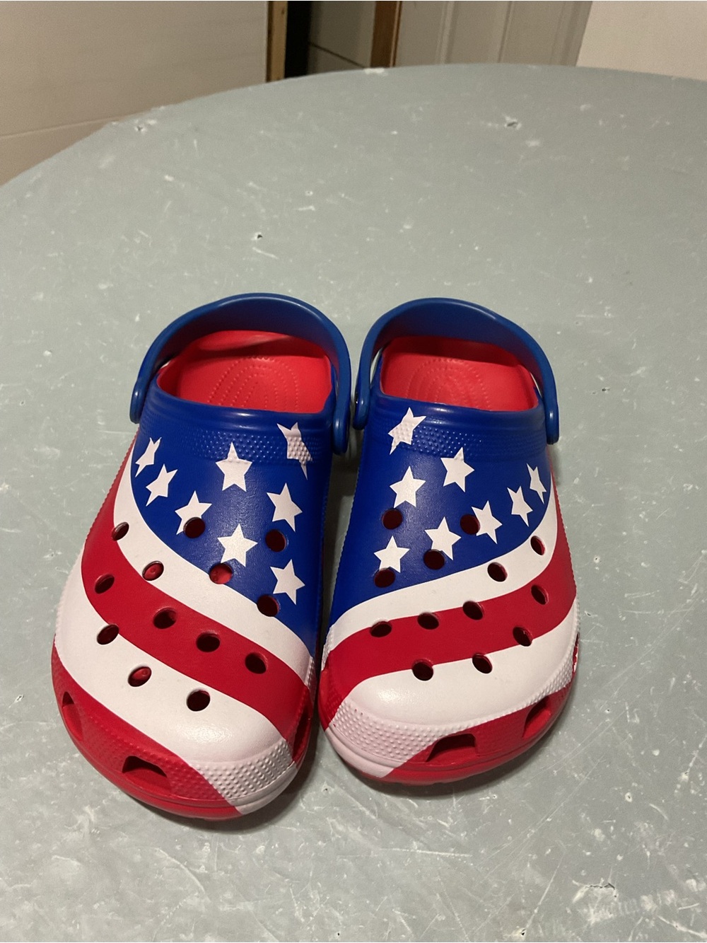 CROCS Stars & Stripes Red White Blue Clog Sneakers